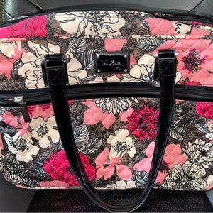 Vera Bradley Attaché Floral Pink and Black